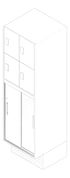 3D Documentation Image of Locker ChangeRoom FiveAtHeart Accessible