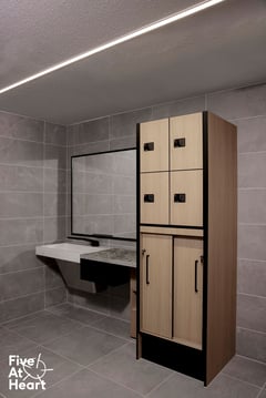 FiveAtHeart_Accessible Locker_1 Image of Locker ChangeRoom FiveAtHeart Accessible