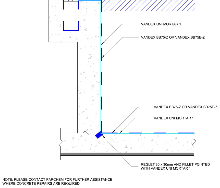 Navigate to SWIMMING POOL - REMEDIAL CEMENTITIOUS WATERPROOFING - SURFACE APPLIED RENDER
