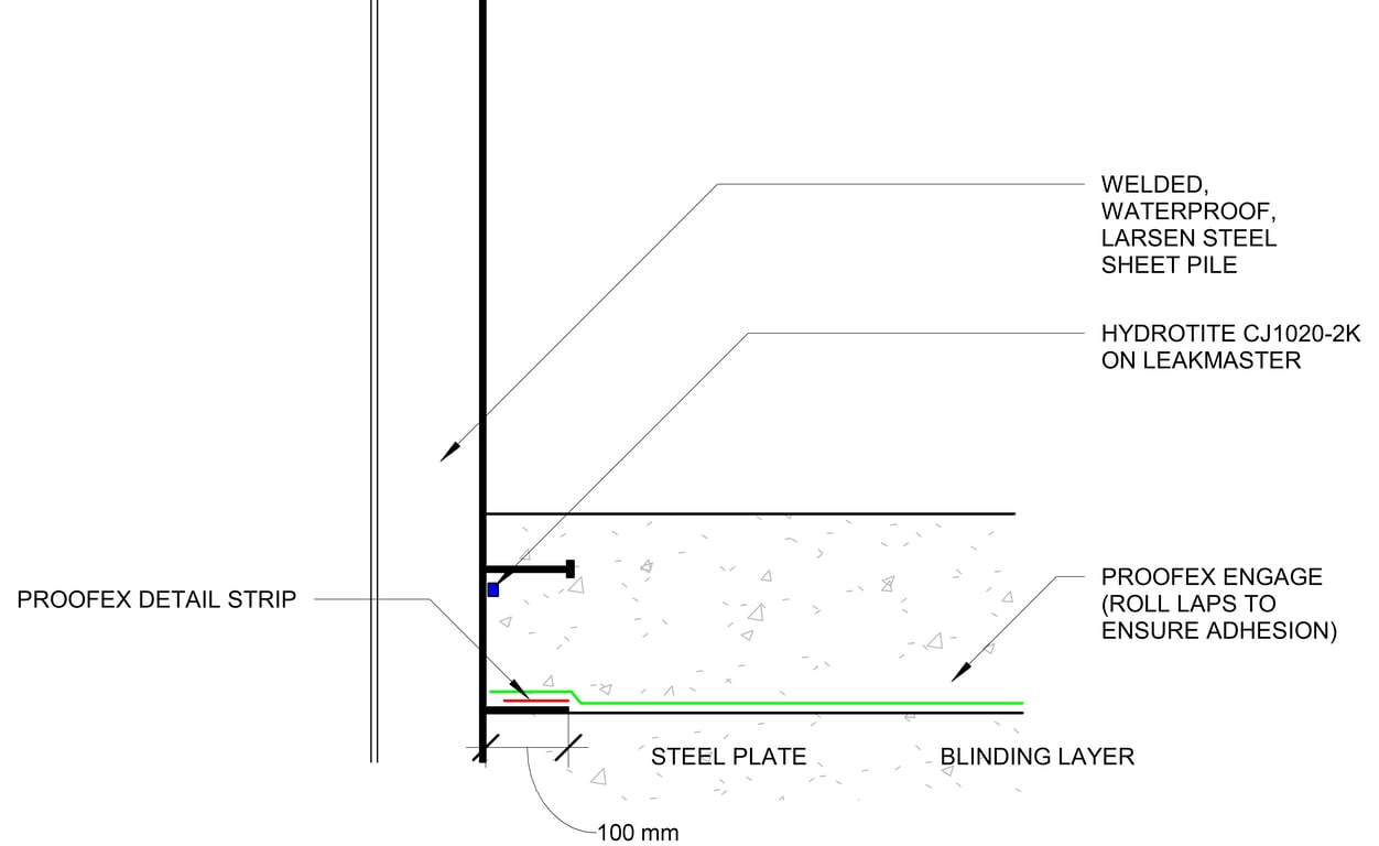 Navigate to TYPICAL FLOOR - STEEL SHEET PILE WATERPROOFING BS8102 GRADE 3-4