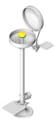 3D Shaded Image of Basin SafetyWashStation GalvinEngineering GalvinSafeAxion Pedestal