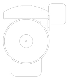 Plan Image of Basin SafetyWashStation GalvinEngineering GalvinSafeAxion Pedestal