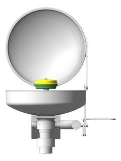 Front Image of Basin SafetyWashStation GalvinEngineering GalvinSafeAxion WallMounted HandActivated