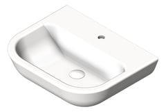 3D Shaded Image of Basin WallHung GalvinEngineering GalvinAssist NoOverflow 550mm