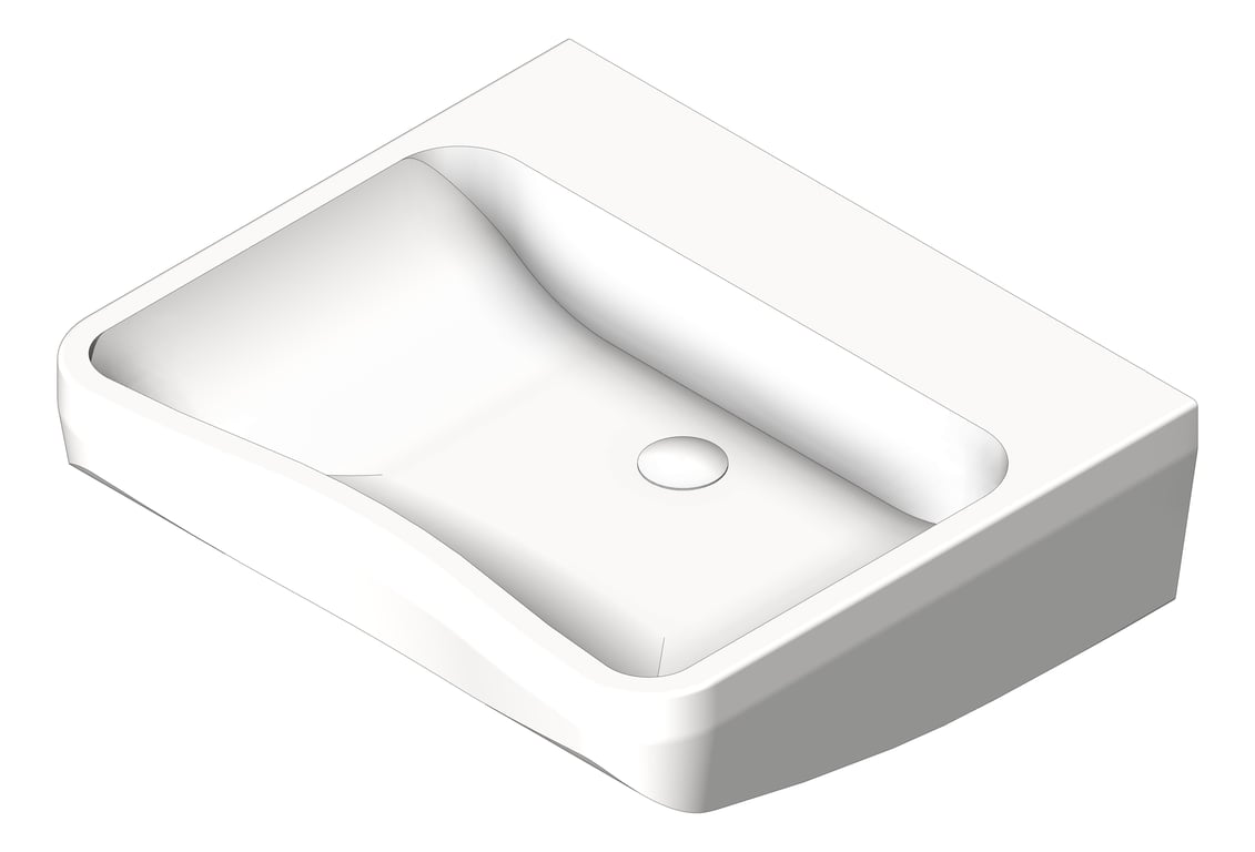 Basin WallHung GalvinEngineering GalvinAssist NoOverflow 650mm