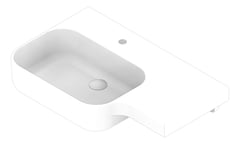 3D Documentation Image of Basin WallHung GalvinEngineering GalvinAssist NoOverflow Left
