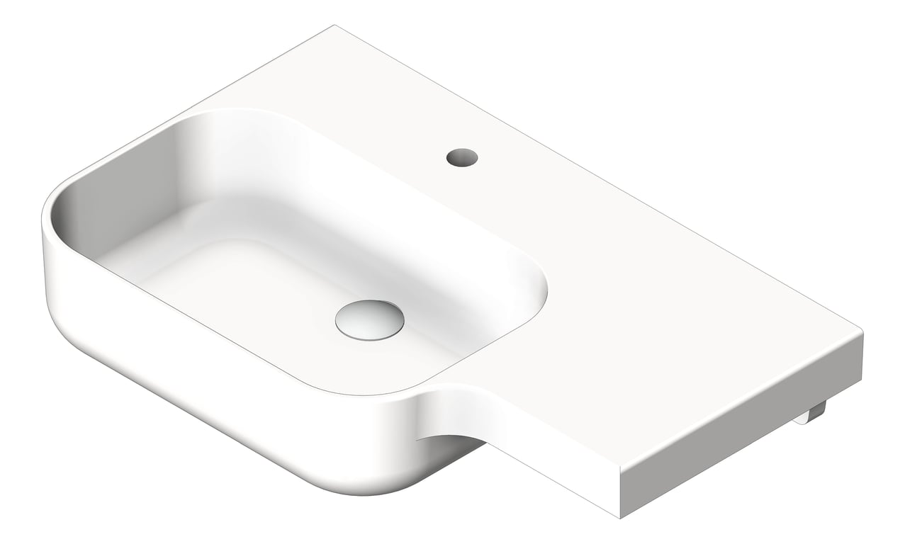 Navigate to Basin WallHung GalvinEngineering GalvinAssist NoOverflow Left