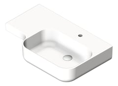3D Shaded Image of Basin WallHung GalvinEngineering GalvinAssist NoOverflow Right