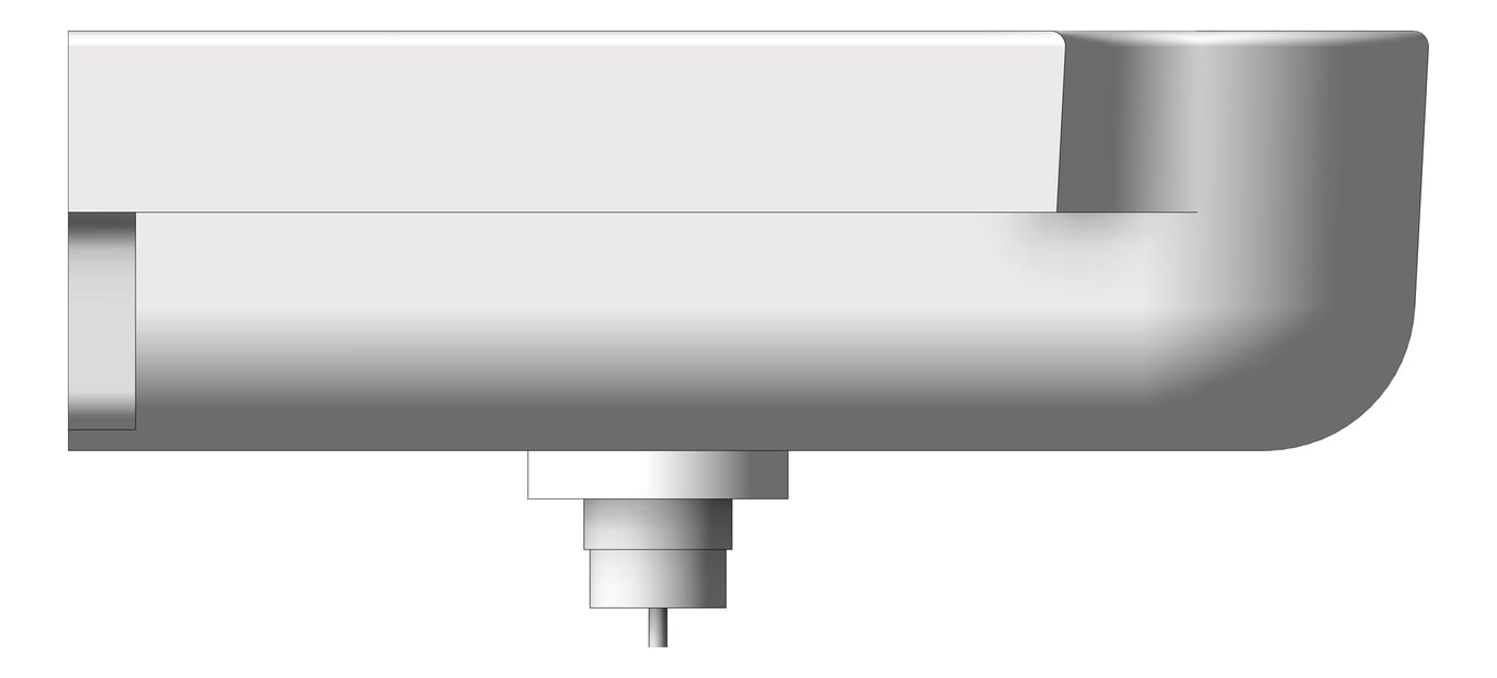 Left Image of Basin WallHung GalvinEngineering GalvinAssist NoOverflow Right