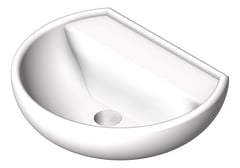 3D Shaded Image of Basin WallHung GalvinEngineering KoloRekord 50cm