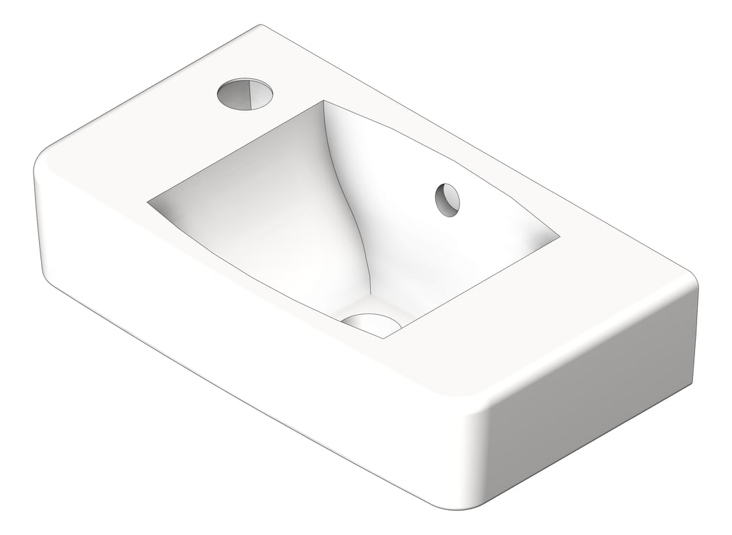 Image of Basin WallHung GalvinEngineering SelnovaCompact Left
