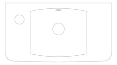 Plan Image of Basin WallHung GalvinEngineering SelnovaCompact Left