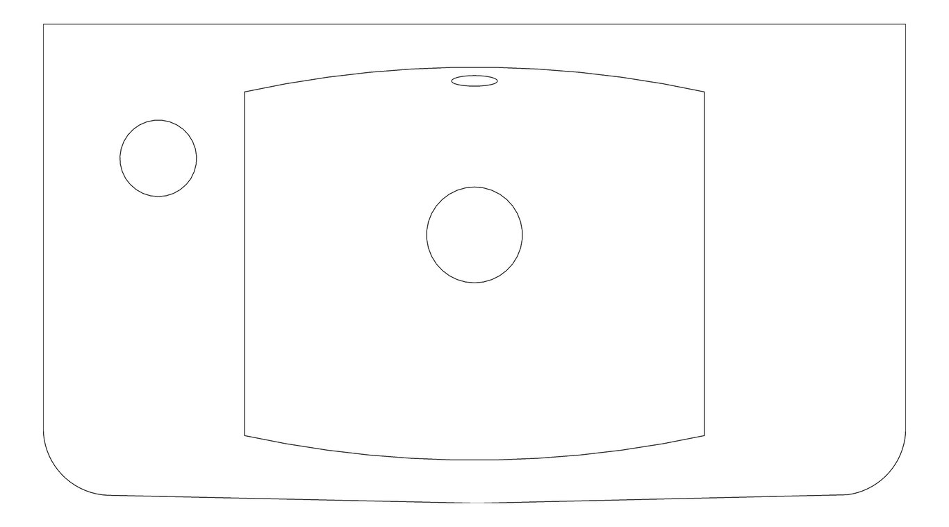 Plan Image of Basin WallHung GalvinEngineering SelnovaCompact Left
