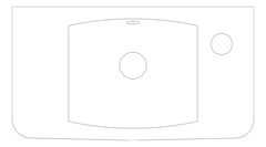 Plan Image of Basin WallHung GalvinEngineering SelnovaCompact Right