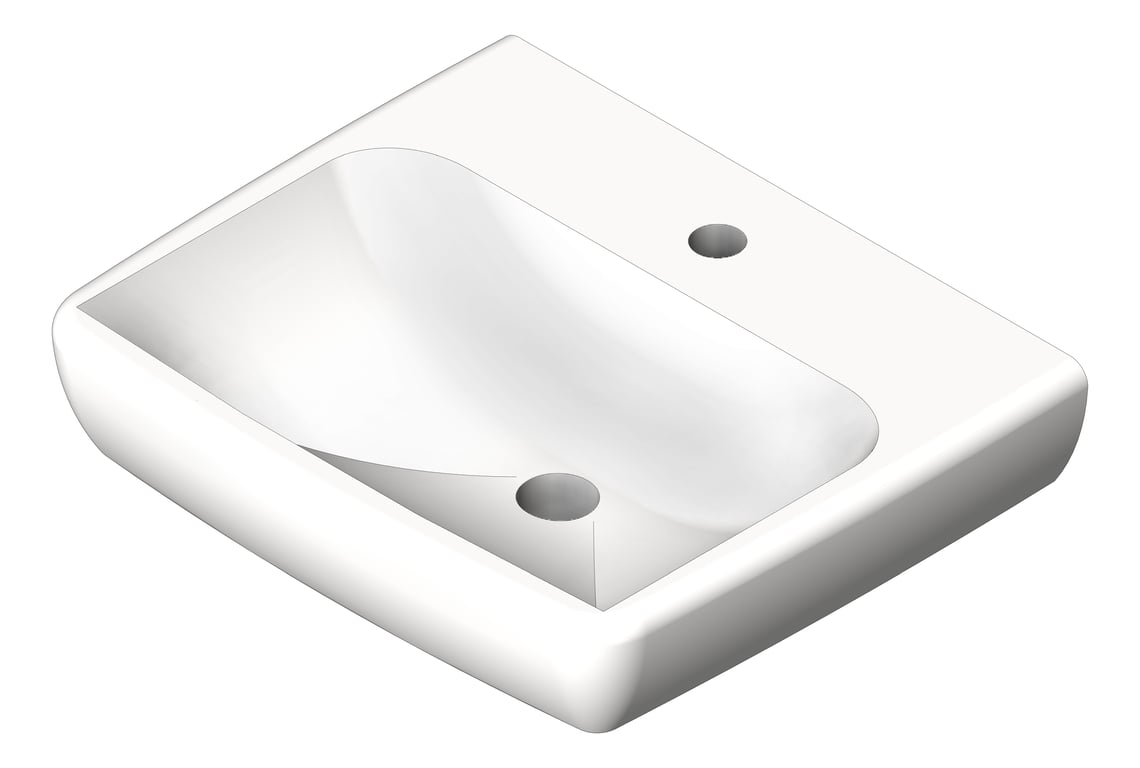 Image of Basin WallHung GalvinEngineering SelnovaSquare 50cm
