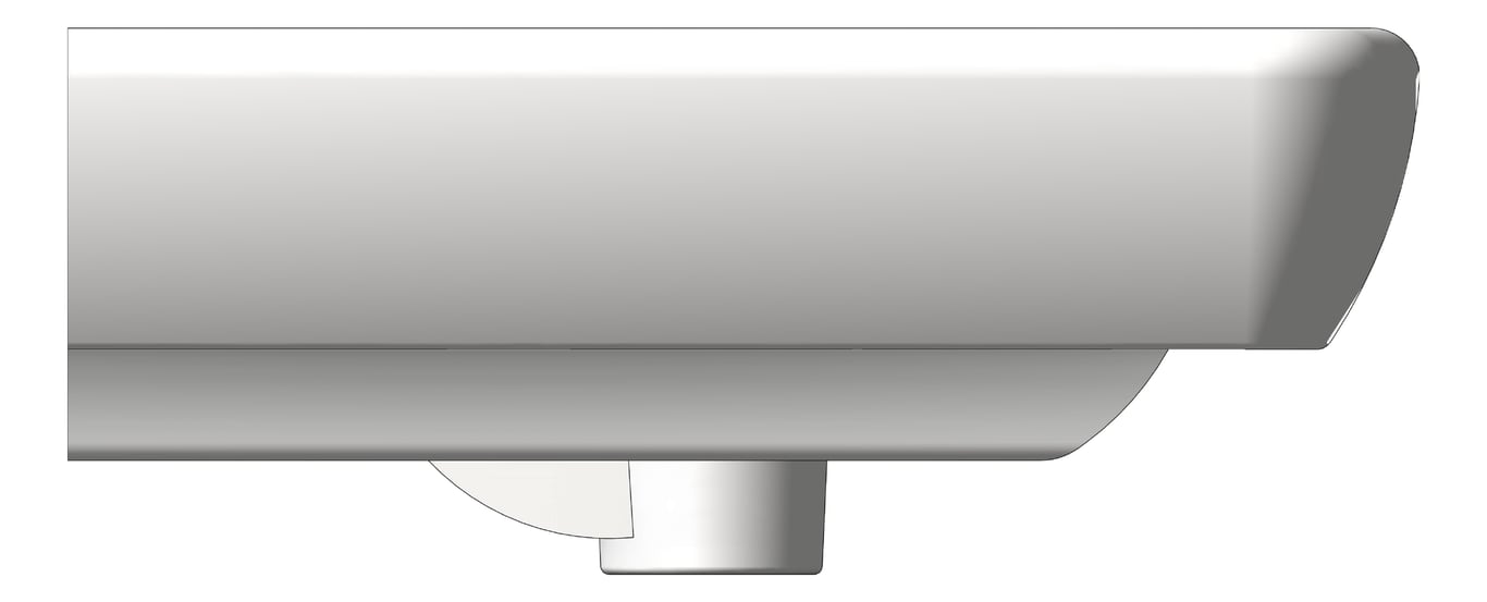 Left Image of Basin WallHung GalvinEngineering SelnovaSquare 50cm