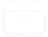 Plan Image of Basin WallHung GalvinEngineering SelnovaSquare 60cm