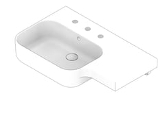 3D Documentation Image of Basin WallHung Galvin GalvinAssist Accessible Left