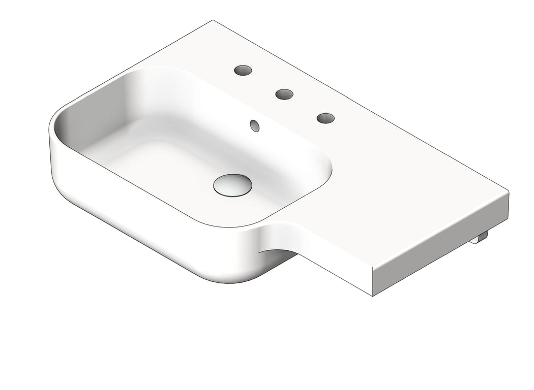 Basin WallHung Galvin GalvinAssist Accessible Left