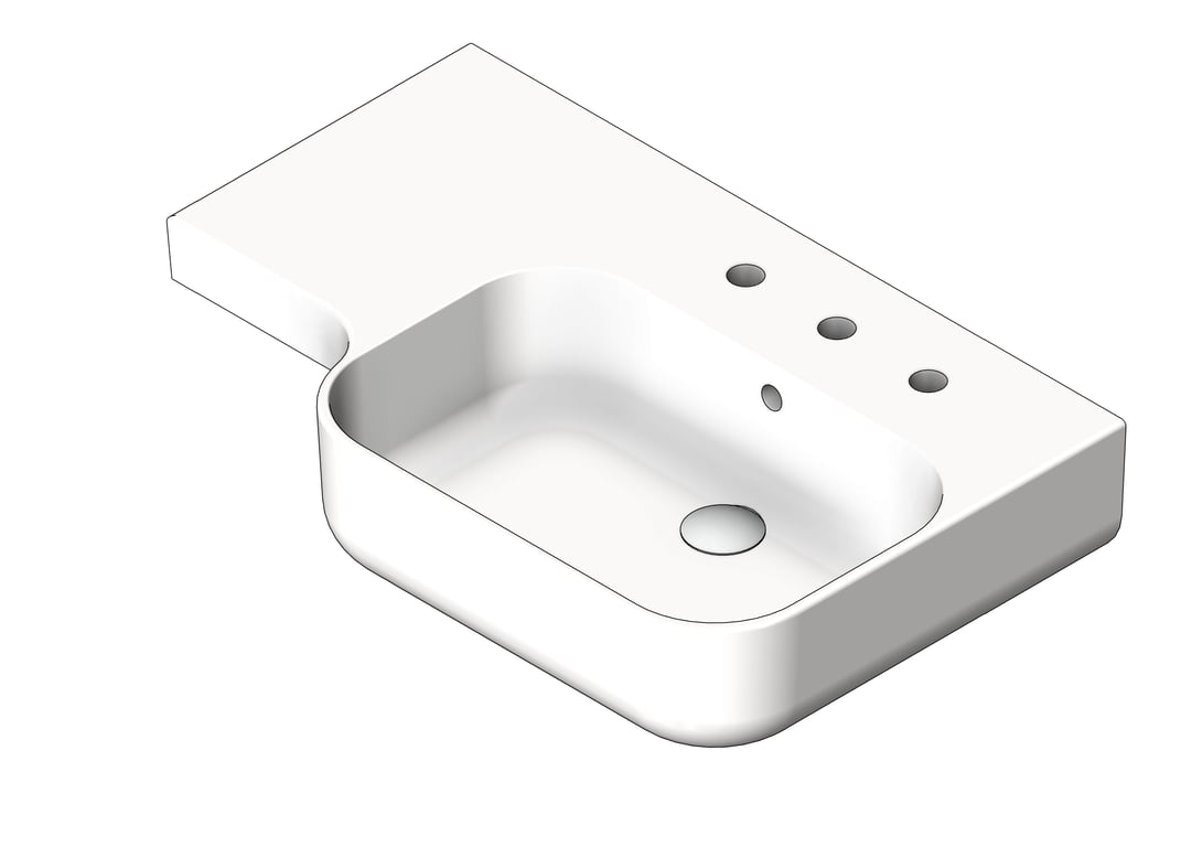Basin WallHung Galvin GalvinAssist Accessible Right