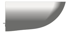 Left Image of Basin WallHung Galvin GalvinAssist Contour21 500 RearWaste