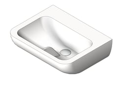 3D Shaded Image of Basin WallHung Galvin GalvinAssist Contour21 500 StandardWaste