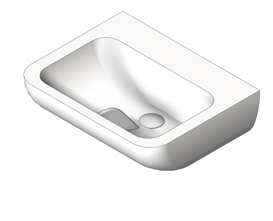 Basin WallHung Galvin GalvinAssist Contour21 500 StandardWaste