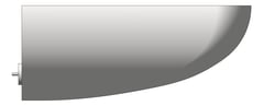 Left Image of Basin WallHung Galvin GalvinAssist Contour21 600 RearWaste