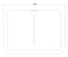 Plan Image of Basin WallHung Galvin GalvinAssist Contour21 600 RearWaste