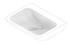 3D Documentation Image of Basin WallHung Galvin GalvinAssist Contour21 600 StandardWaste