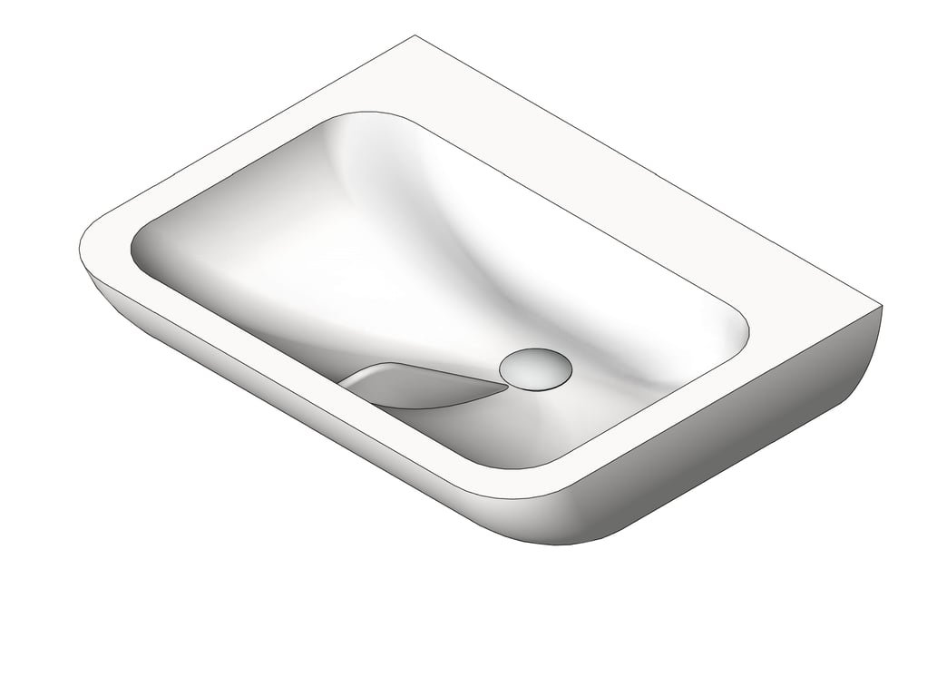 Basin WallHung Galvin GalvinAssist Contour21 600 StandardWaste