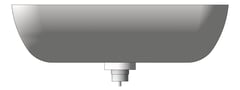Front Image of Basin WallHung Galvin GalvinAssist Contour21 600 StandardWaste