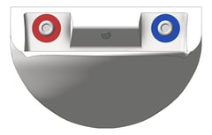 Front Image of Basin Wall GalvinEngineering Wallgate LigatureResistant IntegratedOutlet