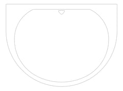 Plan Image of Basin Wall GalvinEngineering Wallgate LigatureResistant RearWaste