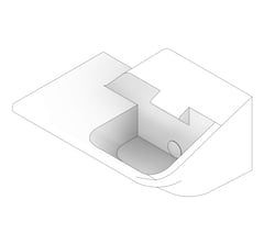 3D Documentation Image of Basin Wall Galvin Wallgate LigatureResistant LeftShelf