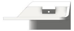 Front Image of Basin Wall Galvin Wallgate LigatureResistant LeftShelf