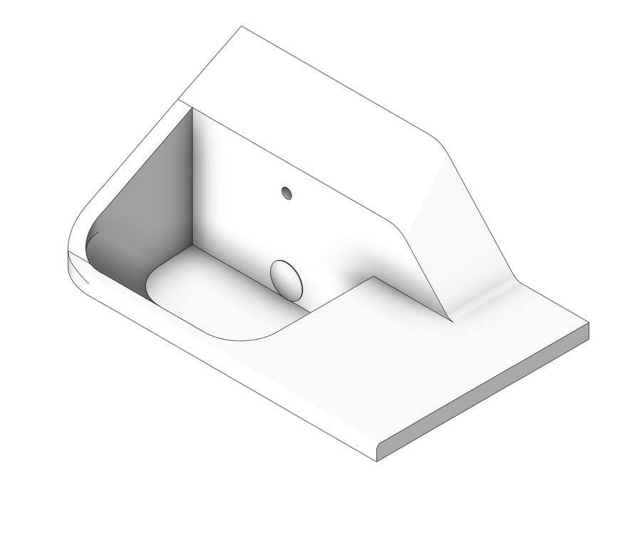 Basin Wall Galvin Wallgate LigatureResistant RightShelf