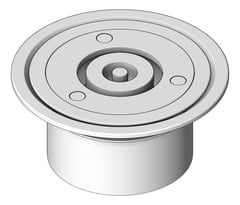 3D Shaded Image of Drain Floor GalvinEngineering GalvinCare Vinyl