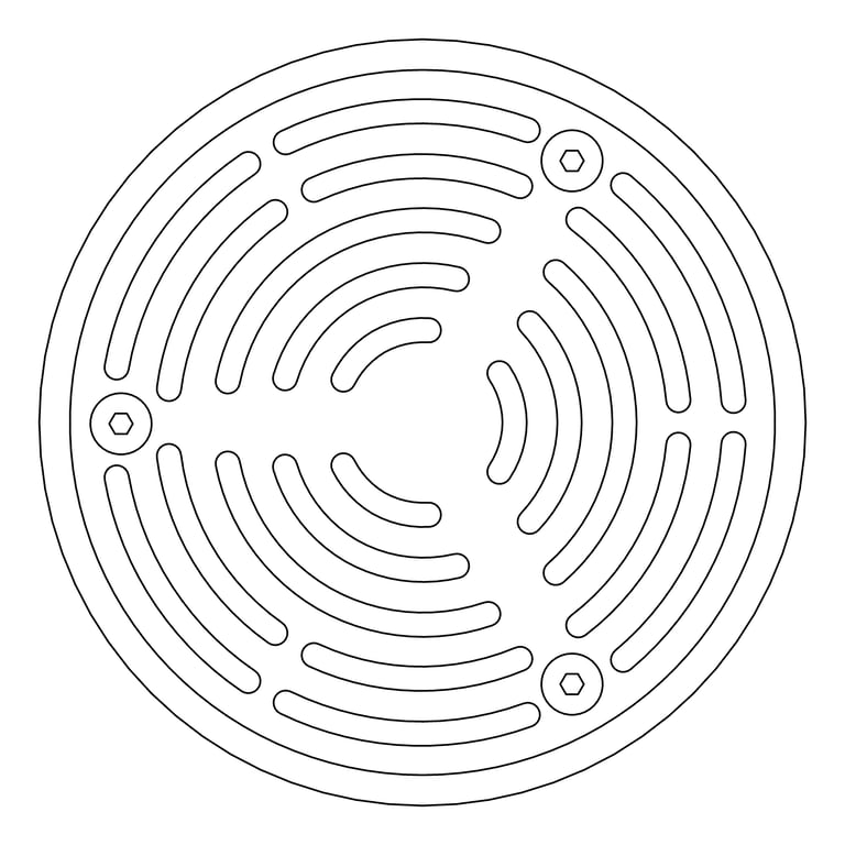 Plan Image of Drain Floor GalvinEngineering HeelGrate