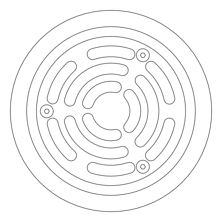 Plan Image of Drain Floor GalvinEngineering SlipSafe Vinyl Bolted