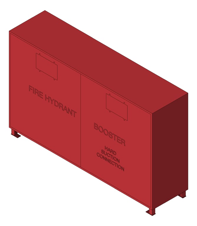 Cabinet FireHydrant Galvin Booster StorzSuctionRiser 240cmLong