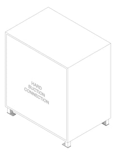 3D Documentation Image of Cabinet StorzSuctionRiser Galvin DualCamlock 80cmDeep