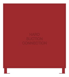 Front Image of Cabinet StorzSuctionRiser Galvin DualCamlock 80cmDeep