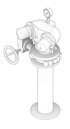 3D Documentation Image of DualBooster Galvin 100mmPipe WAandNT