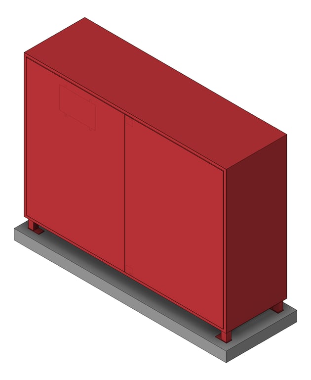 DualBooster Hydrant Galvin Cabinet 100mmPipe