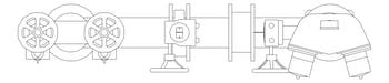 Plan Image of DualBooster Hydrant Galvin Pipeset 100mmPipe WAandNT
