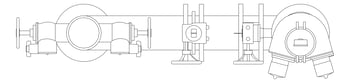 Plan Image of DualBooster Hydrant Galvin Pipeset 150mm WAandNT