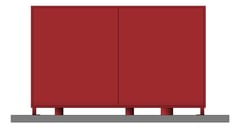 Front Image of DualBooster Hydrant Galvin SuctionRiser Cabinet