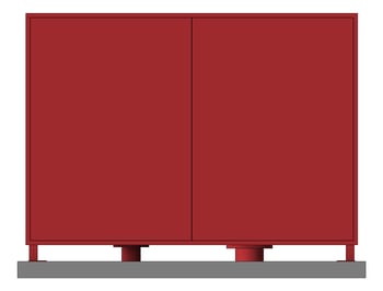 Front Image of DualBooster SuctionRiser Galvin Cabinet