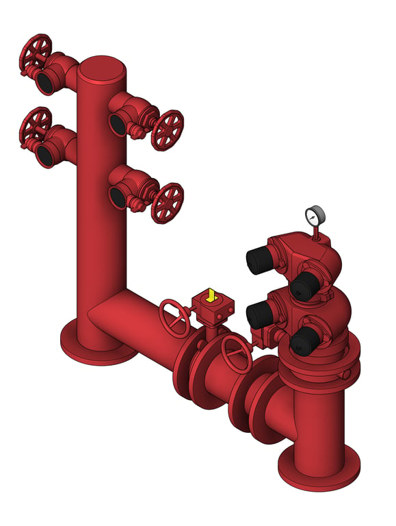 Navigate to QuadBooster Hydrant Galvin Pipeset 150mmPipe WAandNT